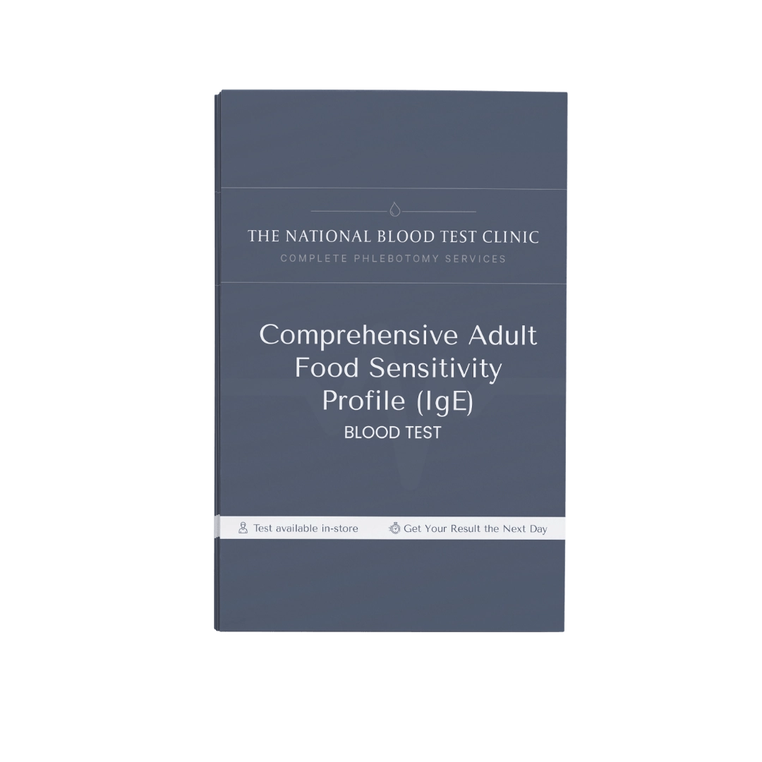 Comprehensive Adult Food Sensitivity Profile (IgE) - The National Blood Test Clinic