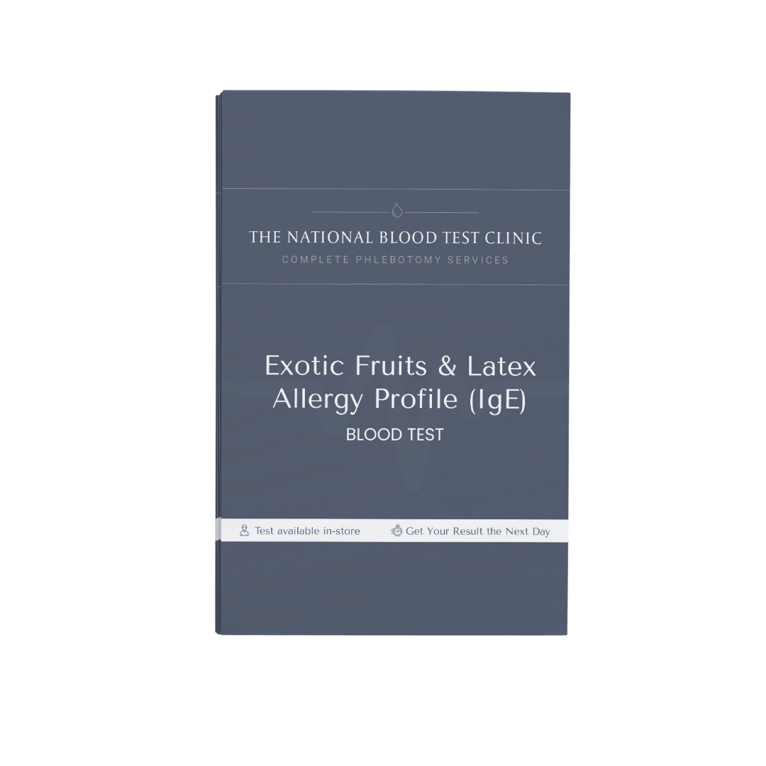 Exotic Fruits & Latex Allergy Profile (IgE) - The National Blood Test Clinic