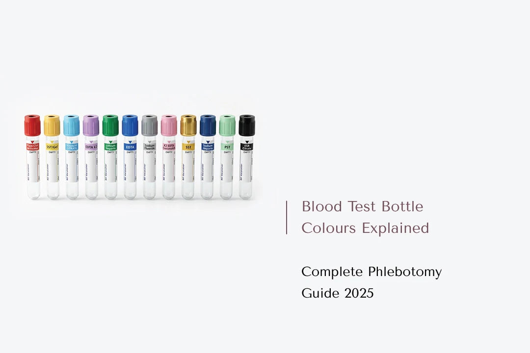 Blood Test Bottle Colours Explained | Complete Phlebotomy Guide 2025