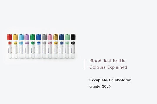Blood Test Bottle Colours Explained | Complete Phlebotomy Guide 2025 - The National Blood Test Clinic