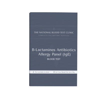 B - Lactamines Antibiotics Allergy Panel (IgE) - The National Blood Test Clinic