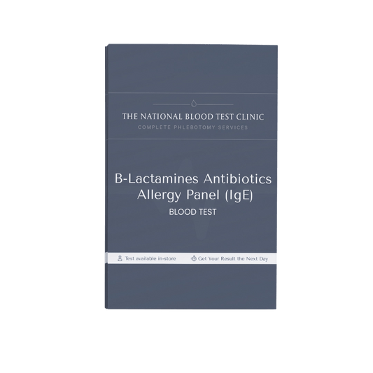 B - Lactamines Antibiotics Allergy Panel (IgE) - The National Blood Test Clinic