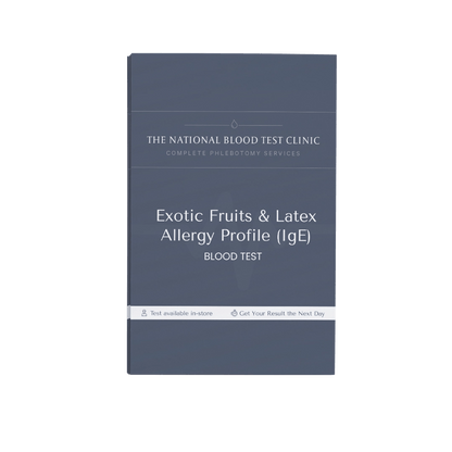 Exotic Fruits & Latex Allergy Profile (IgE) - The National Blood Test Clinic