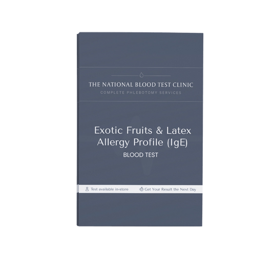 Exotic Fruits & Latex Allergy Profile (IgE) - The National Blood Test Clinic